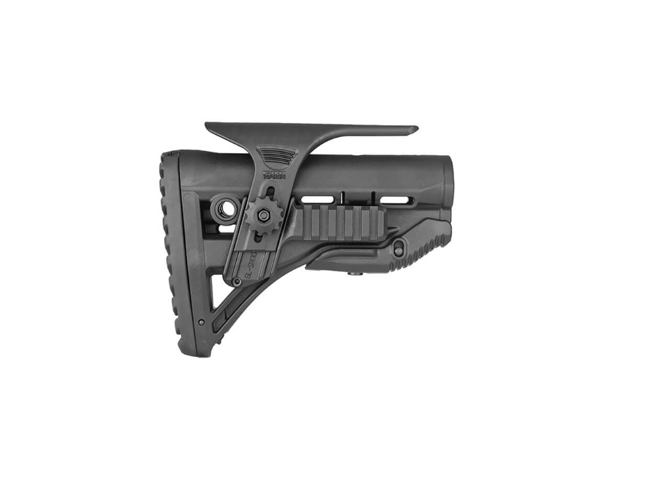 PAT PENTRU AR15 / M16 / M4 STYLE - SHOCK ABSORBING / RAIL - BLACK